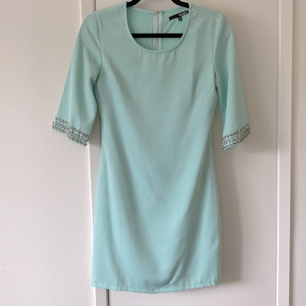 Lulu’s Mint Embellished Dress